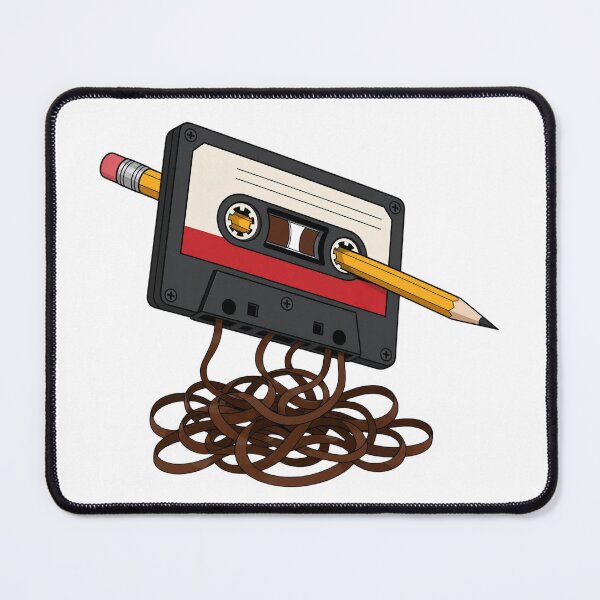 Item preview, Retro Cassette Tape Pencil Joke designed and sold by FoxFrame Studio.