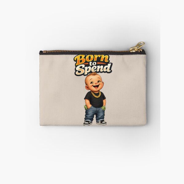Item preview, Born to Spend Funny Money Lover Cartoon Baby – Cash Lifestyle Humor Design designed and sold by WordPlayStudio.
