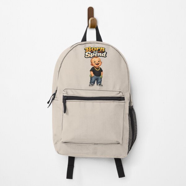 Item preview, Born to Spend Funny Money Lover Cartoon Baby – Cash Lifestyle Humor Design designed and sold by WordPlayStudio.