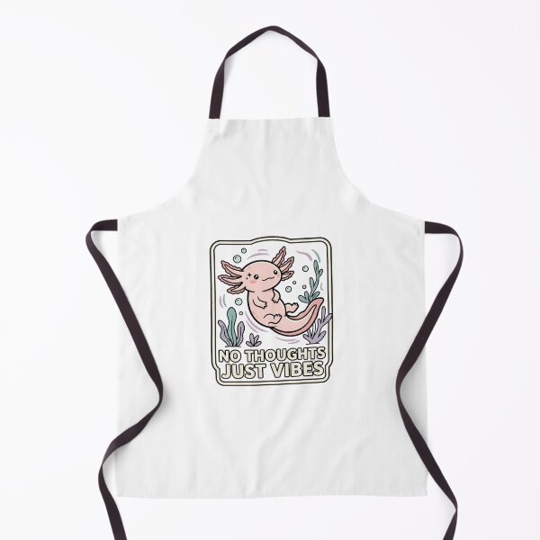 Item preview, No Thoughts Just Vibes Axolotl Graphic  designed and sold by GoofyShopp.