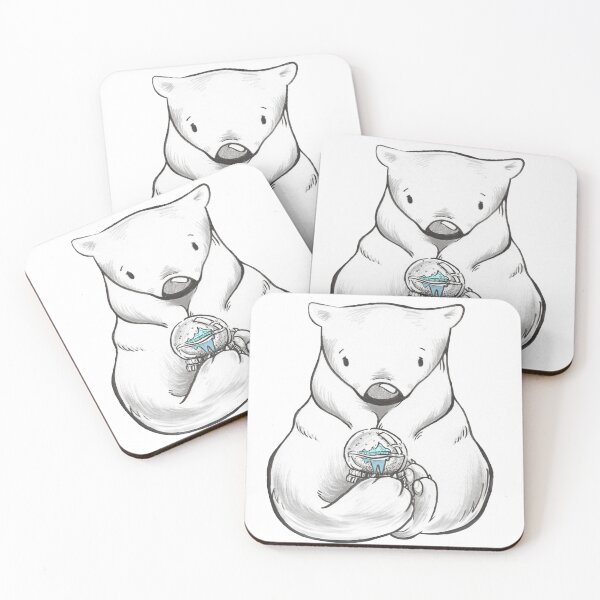 Item preview, polar bear and snow globe designed and sold by Ame-thyste.