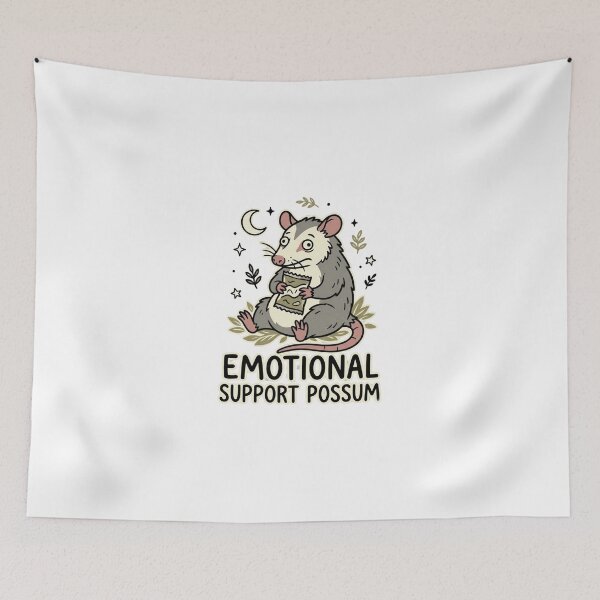 Item preview, Emotional Support Possum Funny Graphic designed and sold by GoofyShopp.