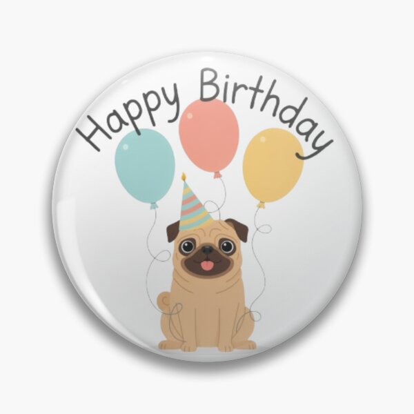 Item preview, Pug Birthday Dog Lover  designed and sold by Petsthetic.
