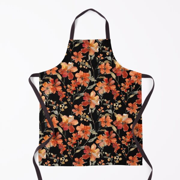 Item preview, Moody Orange Watercolor Floral Botanical designed and sold by arteresting-art.