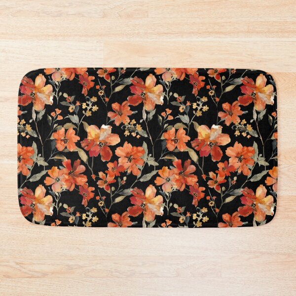 Item preview, Moody Orange Watercolor Floral Botanical designed and sold by arteresting-art.