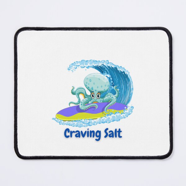 Item preview, Surf Shirt. Beach Shirt. Craving Salt-Craving Surf. Surfing Octopus. designed and sold by ShrimpAndGrits.