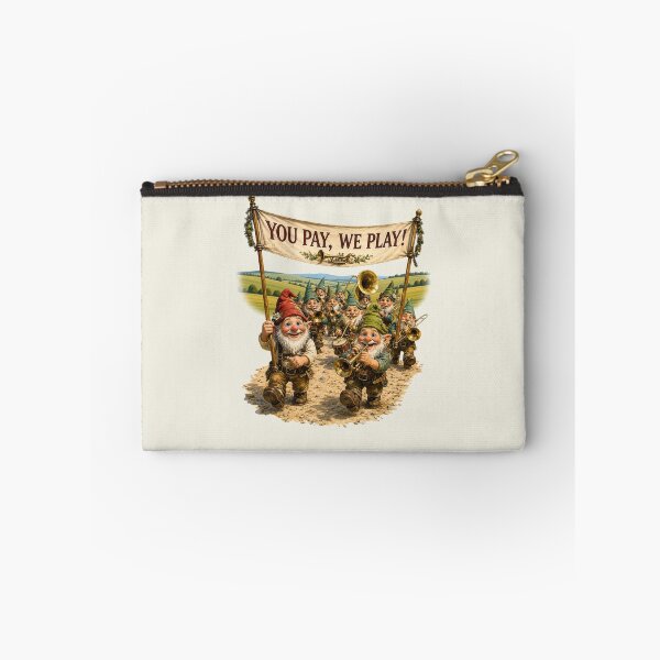 Item preview, You Pay, We Play! Funny Gnome Brass Band Parade Vintage T-Shirt designed and sold by Alpine-Ink.