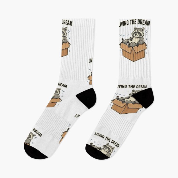 Item preview, Living The Dream Raccoon Graphic designed and sold by GoofyShopp.