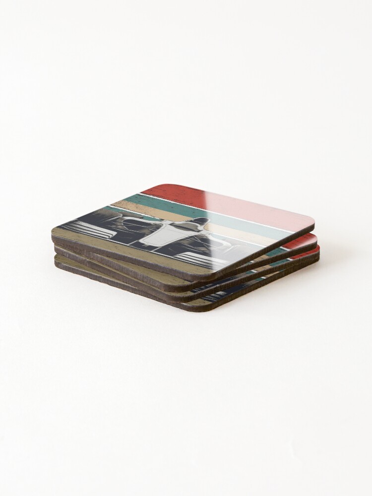 Thumbnail 4 of 5, Coasters (Set of 4), Car Racing Design designed and sold by TAC-STYLE.