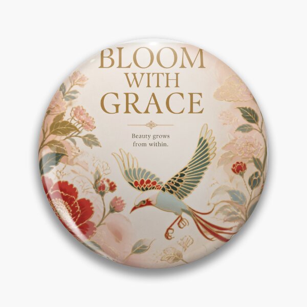 Item preview, Bloom with Grace | Floral Chinoiserie Bird designed and sold by CottageArtistry.