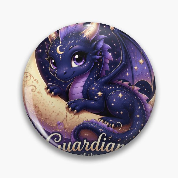 Item preview, Guardian of the Night Sky | Cute Moon Dragon | Celestial Fantasy Dragon designed and sold by Moonlight Studio.