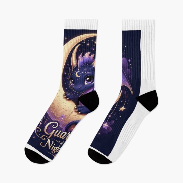 Item preview, Guardian of the Night Sky | Cute Moon Dragon | Celestial Fantasy Dragon designed and sold by Moonlight Studio.