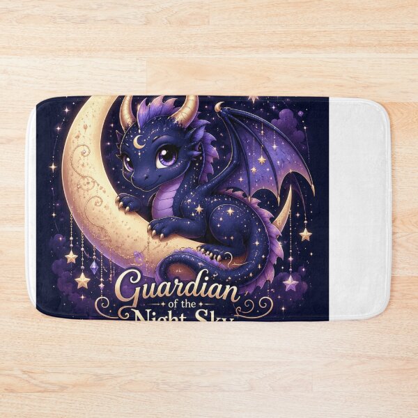 Item preview, Guardian of the Night Sky | Cute Moon Dragon | Celestial Fantasy Dragon designed and sold by Moonlight Studio.