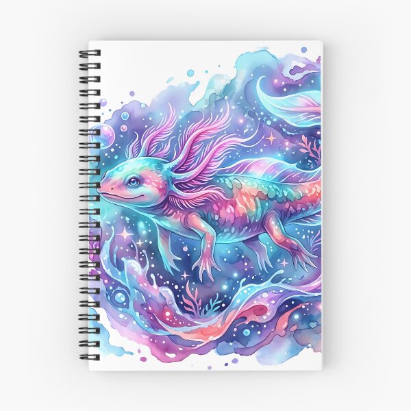 Item preview, Galaxy Watercolor Axolotl - Cosmic Nebula Amphibian designed and sold by Velustro Shop.