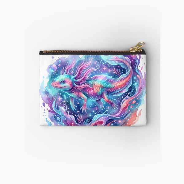 Item preview, Galaxy Watercolor Axolotl - Cosmic Nebula Amphibian designed and sold by Velustro Shop.
