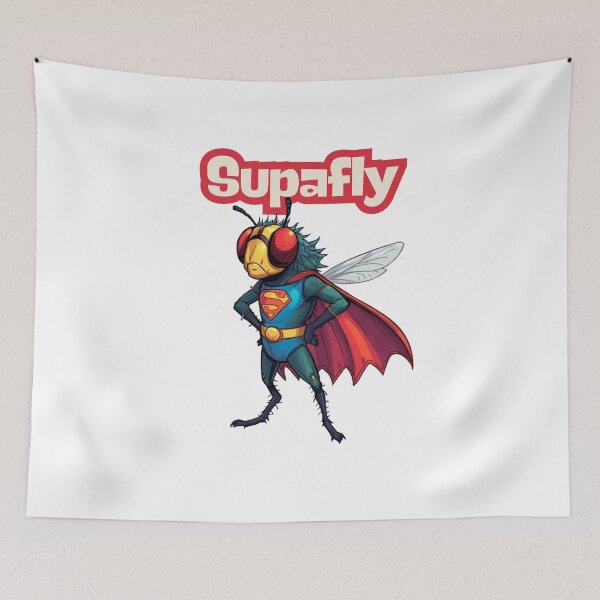 Item preview, Supafly the Superhero Housefly - Funny Insect Lover Cryptidcore designed and sold by Spank My Yeti.