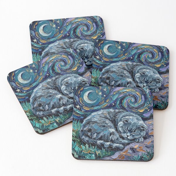 Item preview, Sleepy Scottish Fold Night designed and sold by AjaTrier.