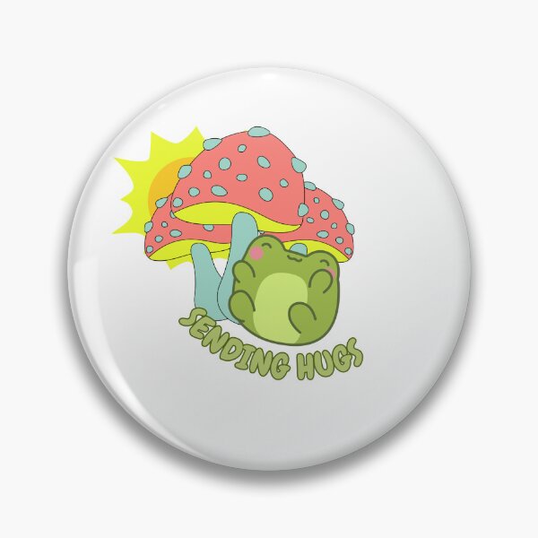 Item preview, Sending hugs kawaii frog and mushroom designed and sold by BritishDelights.