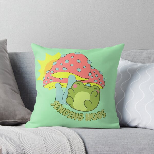 Item preview, Sending hugs kawaii frog and mushroom designed and sold by BritishDelights.