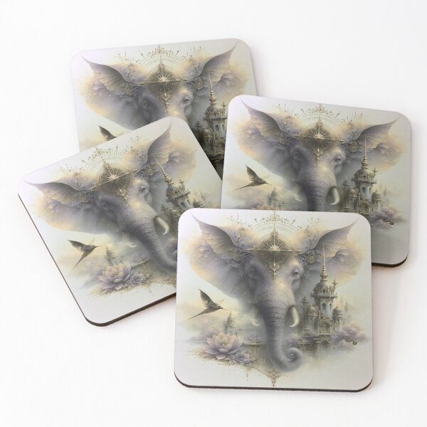 Item preview, Gilded Spirit of the Lotus Elephant designed and sold by bloorose.