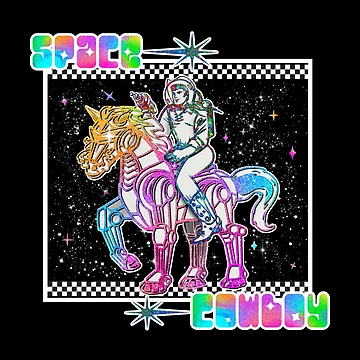 Artwork thumbnail, Space Cowboy (Text Color) by SparklefilthStudios