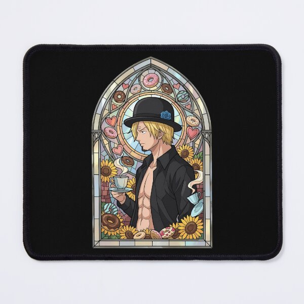 Item preview, Sanji Vinsmoke One Piece Cafe Sunflower Stained Glass designed and sold by mildaclairmo.