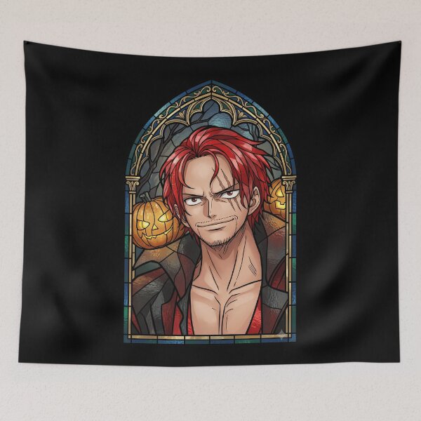 Item preview, Shanks One Piece Halloween Stained Glass Pirate Smile designed and sold by mildaclairmo.