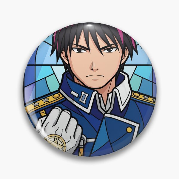 Item preview, Roy Mustang Fullmetal Alchemist Military Stained Glass Focused Portrait designed and sold by mildaclairmo.