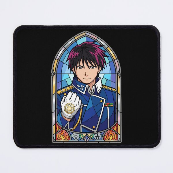 Item preview, Roy Mustang Fullmetal Alchemist Military Stained Glass Focused Portrait designed and sold by mildaclairmo.