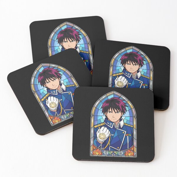 Item preview, Roy Mustang Fullmetal Alchemist Military Stained Glass Focused Portrait designed and sold by mildaclairmo.