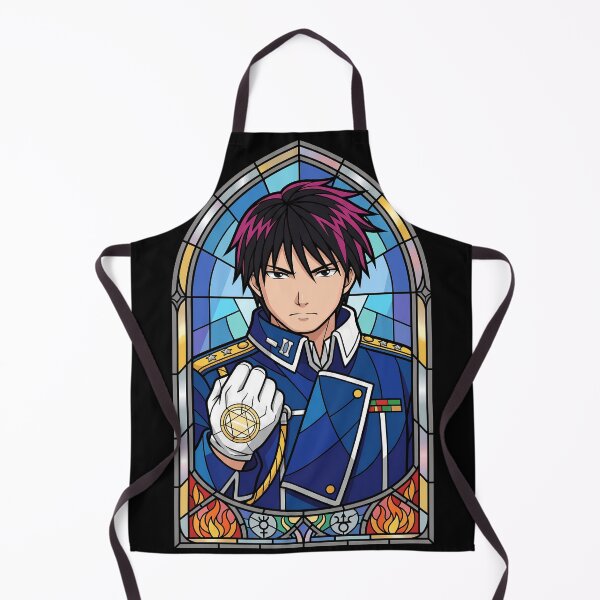 Item preview, Roy Mustang Fullmetal Alchemist Military Stained Glass Focused Portrait designed and sold by mildaclairmo.