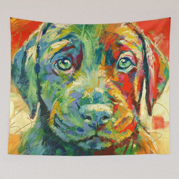Aperçu de l'œuvre Chiot Labrador Noir créée et vendue par Jos Coufreur.