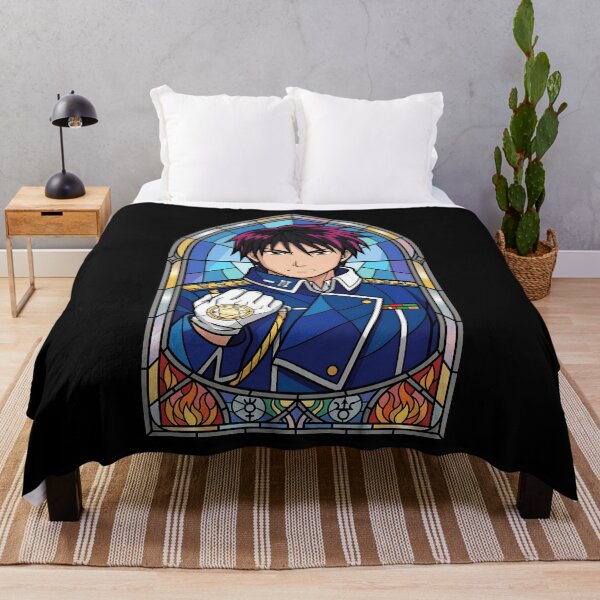 Item preview, Roy Mustang Fullmetal Alchemist Military Stained Glass Focused Portrait designed and sold by mildaclairmo.