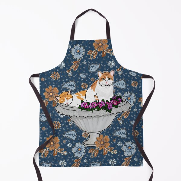 Item preview, Cute Orange Cat Notebook with Vintage Floral Pattern designed and sold by YourSweetJourney.