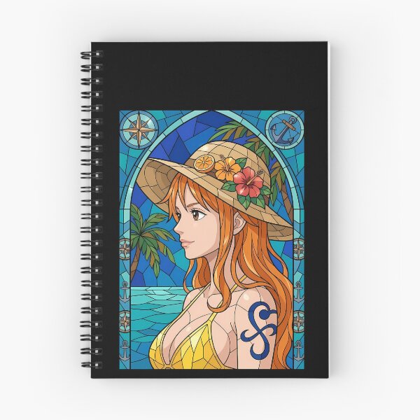 Item preview, Nami One Piece Tropical Stained Glass Summer Portrait designed and sold by mildaclairmo.