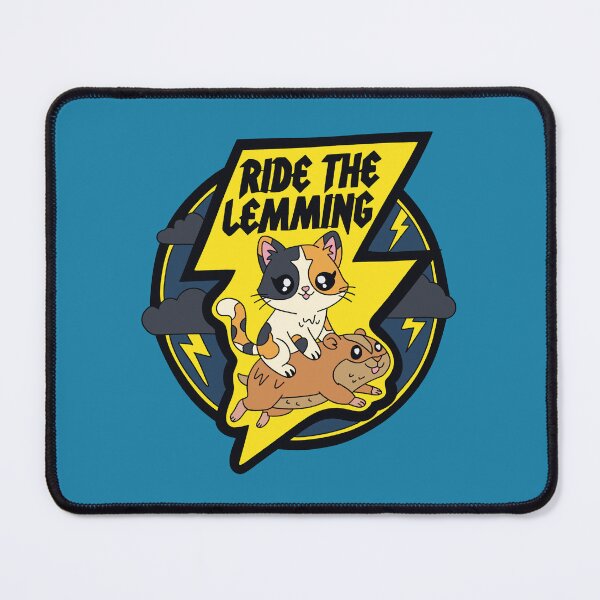 Item preview, Ride The Lemming Calico Kitty Cat Biker Patch designed and sold by Alec Buchan.