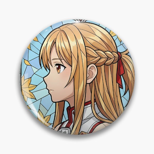 Item preview, Asuna Sword Art Online Autumn Stained Glass Portrait designed and sold by mildaclairmo.
