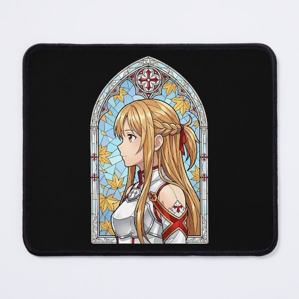 Item preview, Asuna Sword Art Online Autumn Stained Glass Portrait designed and sold by mildaclairmo.
