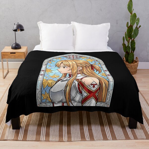 Item preview, Asuna Sword Art Online Autumn Stained Glass Portrait designed and sold by mildaclairmo.