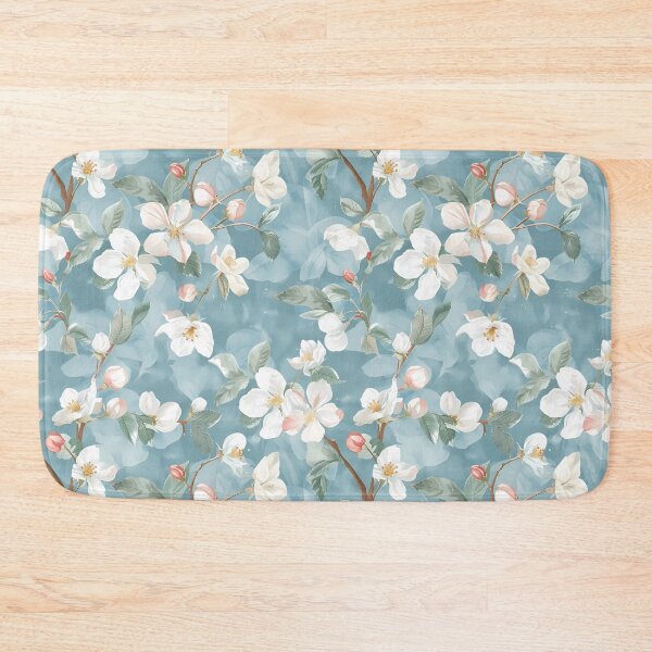 Item preview, Serene Blue Watercolor Vintage Blossom Botanical designed and sold by arteresting-art.