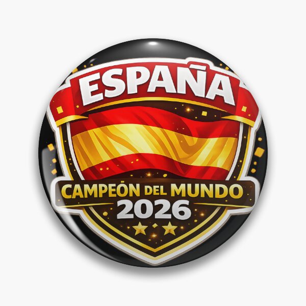 Item preview, Spain World Cup Champion 2026 Two Stars Football designed and sold by KawaiiOrbit.