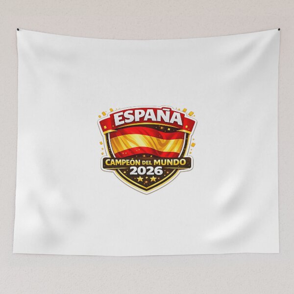 Item preview, Spain World Cup Champion 2026 Two Stars Football designed and sold by KawaiiOrbit.