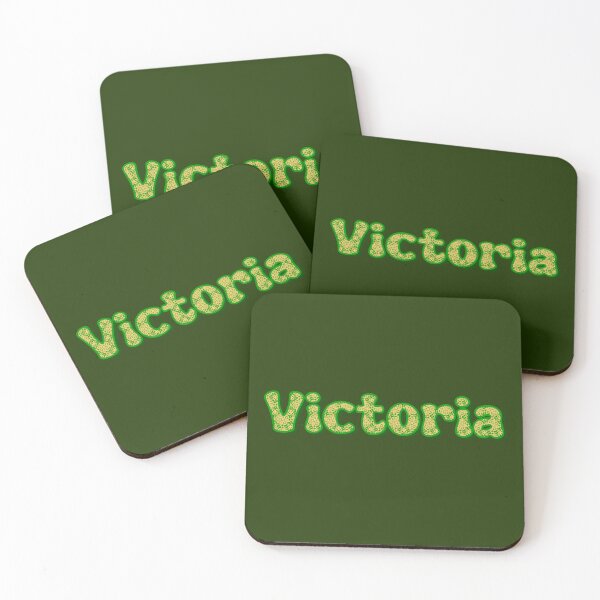 Item preview, Victoria Floral Name Typography in Green and Yellow  designed and sold by SweetLilith.