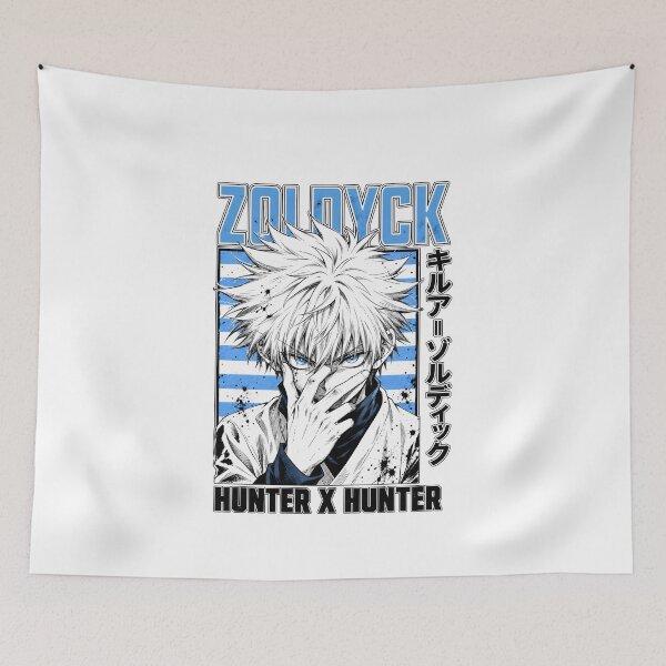 Item preview, Serious White Hair Boy Striped Frame Ink Splatter Art designed and sold by sidki-SDK.