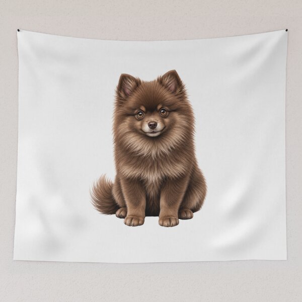 Item preview, Chocolate Teddy Bear Pomeranian Puppy designed and sold by SabraDD.