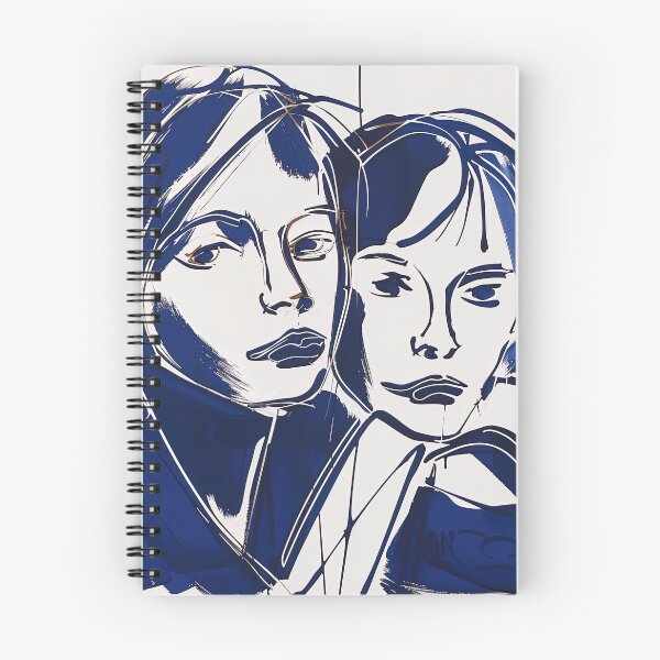 Item preview, Cousins - Blue Abstract Art designed and sold by shadow-bloom.