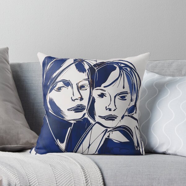 Item preview, Cousins - Blue Abstract Art designed and sold by shadow-bloom.