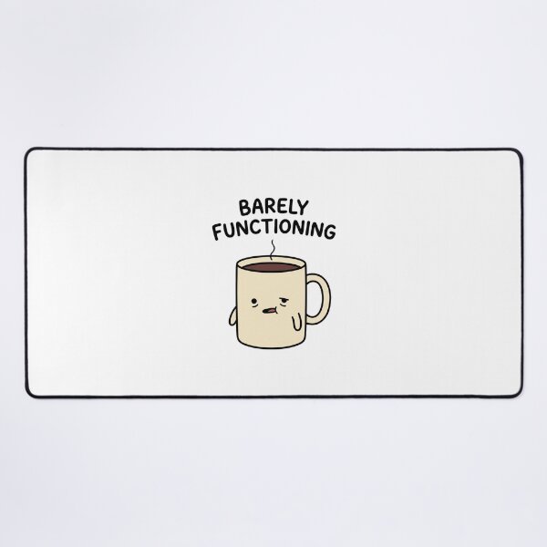 Item preview, Barely Functioning Tired Coffee Cup designed and sold by GoofyShopp.