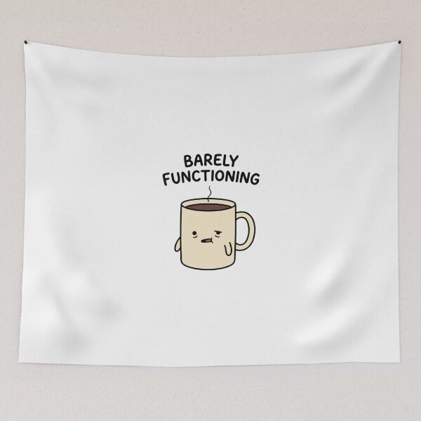 Item preview, Barely Functioning Tired Coffee Cup designed and sold by GoofyShopp.
