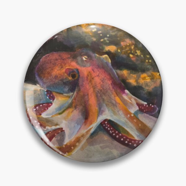 Item preview, Watercolour Print of Octopus designed and sold by jadexjournal.